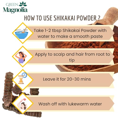 Image of Shikakai Powder for Hair Care Pure Acacia Concinna Powder No Chemicals or Artificial Colour Natural Hair & Scalp Cleanser (100gm)