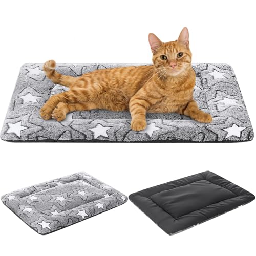 Namalu 2 Pezzi Cuscino per Cuccia per Cani Materassino Reversibile Lavabile in Lavatrice Motivo a Stelle Materassino Morbido per Dormire per Animali Domestici Cani di Piccola Media e Grande Taglia