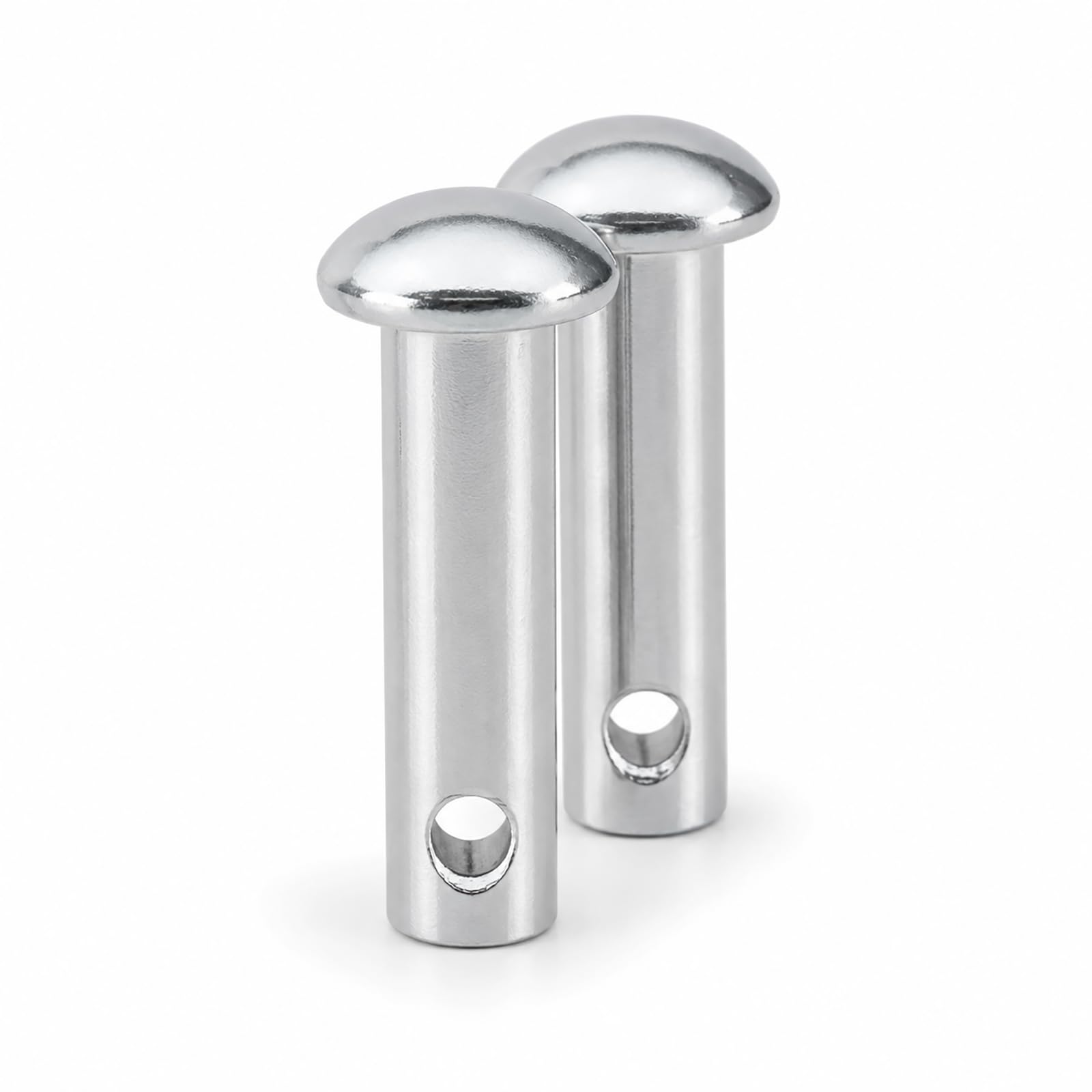 2 Stück Bolzen für Hängesessel Aufhängung, Sicherungsbolzen mit Splint 80 mm, Hängematten Bolzen Befestigung Zubehör aus Metall, Ersatz Steckbolzen für Schwebesessel, Schaukeln und Gartenmöbel