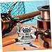 TOYANDONA Ice Fishing Reel Durable Fly Fishing Gear for Outdoor Fishing Side Mount Design with Guide Ring Fishing Accessories for Enthusiasts