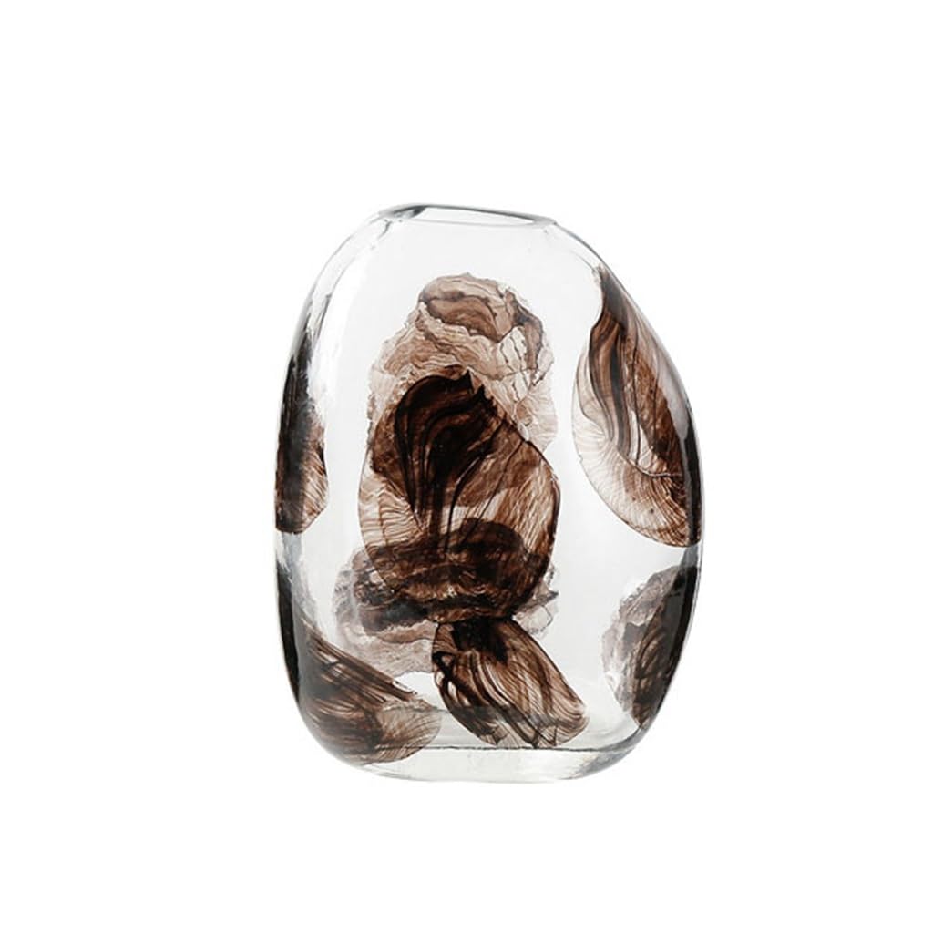 Vase en verre d'encre pour arrangement floral de salon et villa moderne