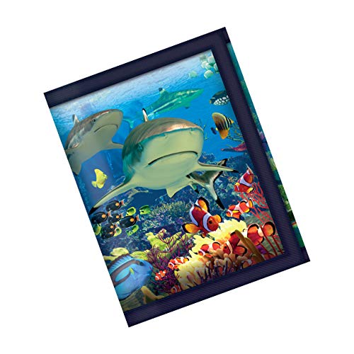 Wallets - Shark Reef from Deluxebase. Lenticular 3D Ocean Wallet. Cash, coin and card holder with artwork licensed from renowned artist David Penfound