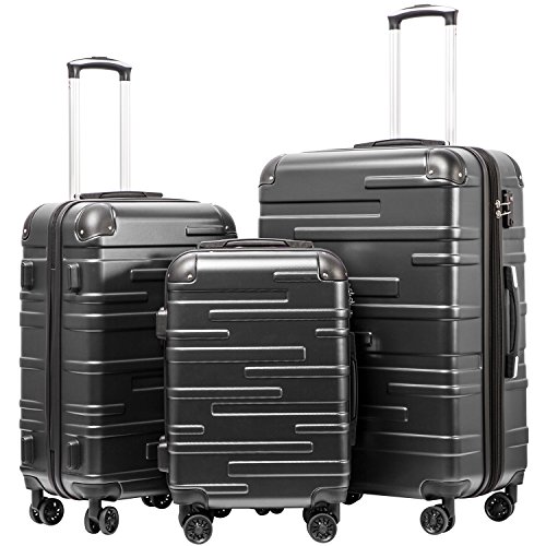 Coolife-Luggage-Expandableonly-28-Suitcase-3-Piece-Set-with-TSA-Lock-Spinner-20in24in28in-reg-grey