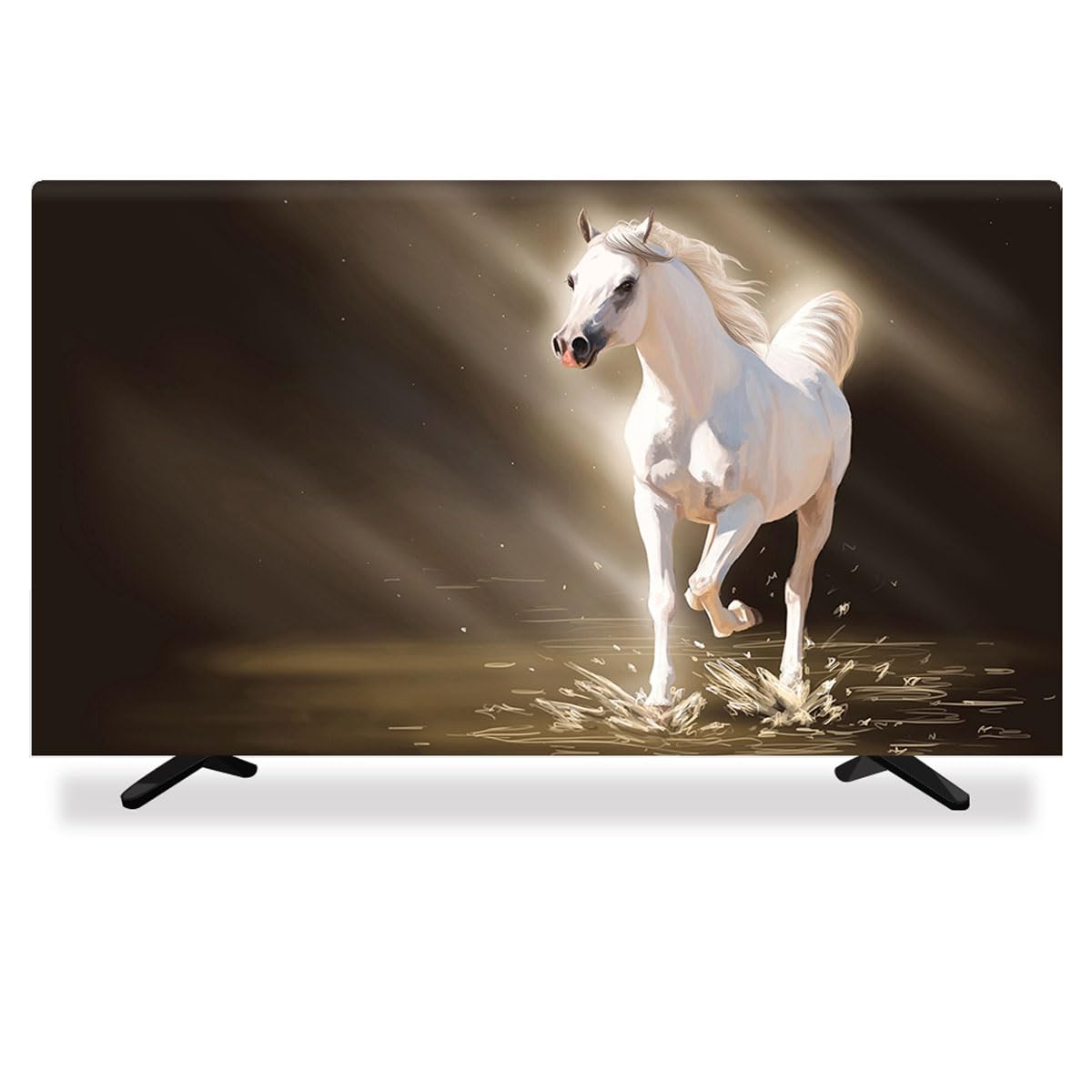 TV covers, 32-80 Inch For LCD LED Television TV Set Cover European Artwork Living Room Decoration(C,37 39IN)