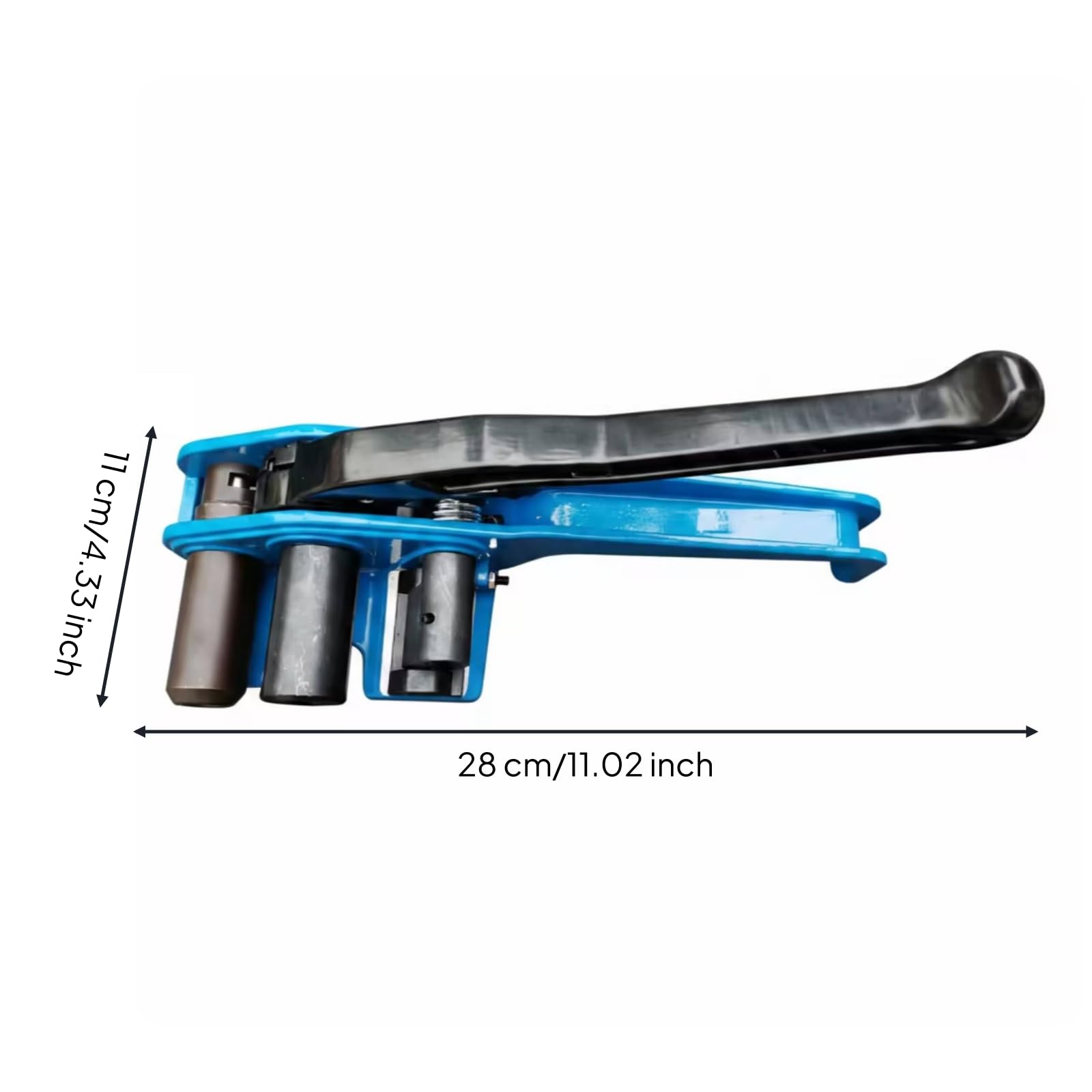 Tendeur Sangle Polyester Manuel Bande Outil Cerclage Fibre Structure Acier avec Levier Long pour Traction Stable, Style to 3