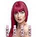 Produktbild 4 X Crazy Color Renbow Semi-Permanent Hair Colour Cream Dye 100ml Box of Four-Ruby Rouge
