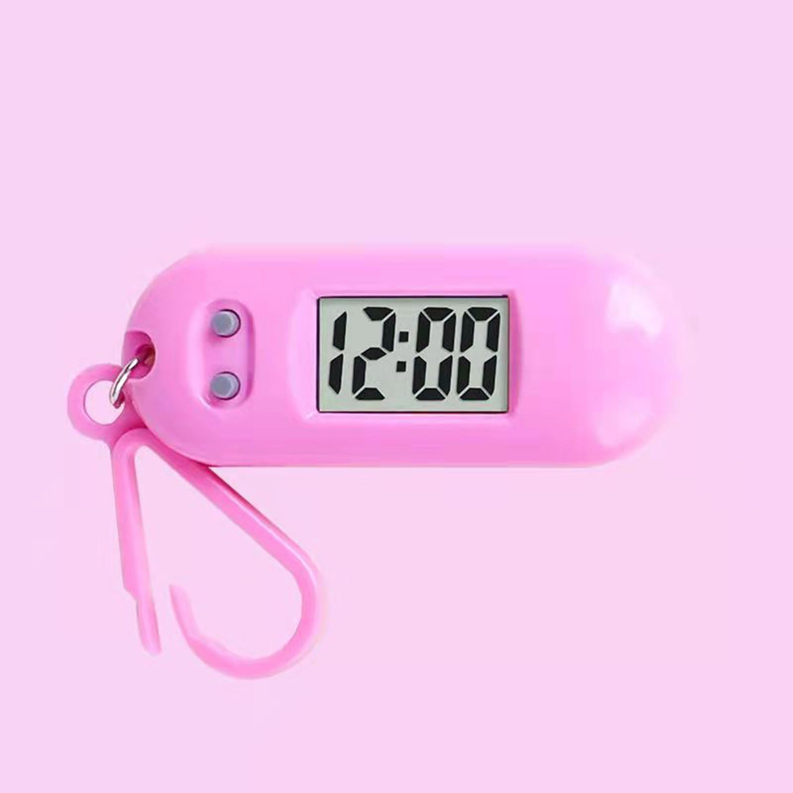 Reloj de bolsillo con llavero digital LED portátil en miniatura para estudiantes y niños, ligero, con colgante de mochila