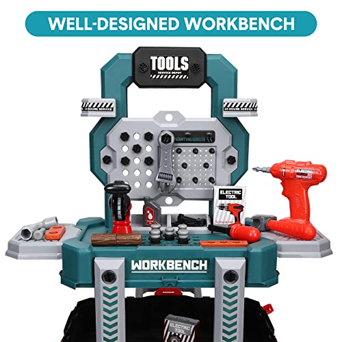 Toybay TOY_C02 Kids Tool Bench, Toddler Toy Workbench thumb #3