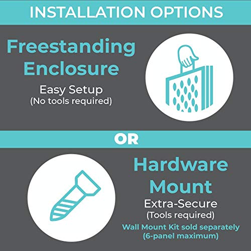 Toddleroo By North States Superyard 8 Panel Baby Play Yard, Made In Usa : Safe Play Area Anywhere. Carrying Strap For Easy Travel. Freestanding. 34.4 Sq. Ft. Enclosure (26" Tall, Sand) #TOP4