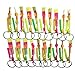 NiceJoy Increíble helicóptero de Hongos elásticos con un Juguete Volador de Flash de luz LED para niños niños -Random Color 48PCS