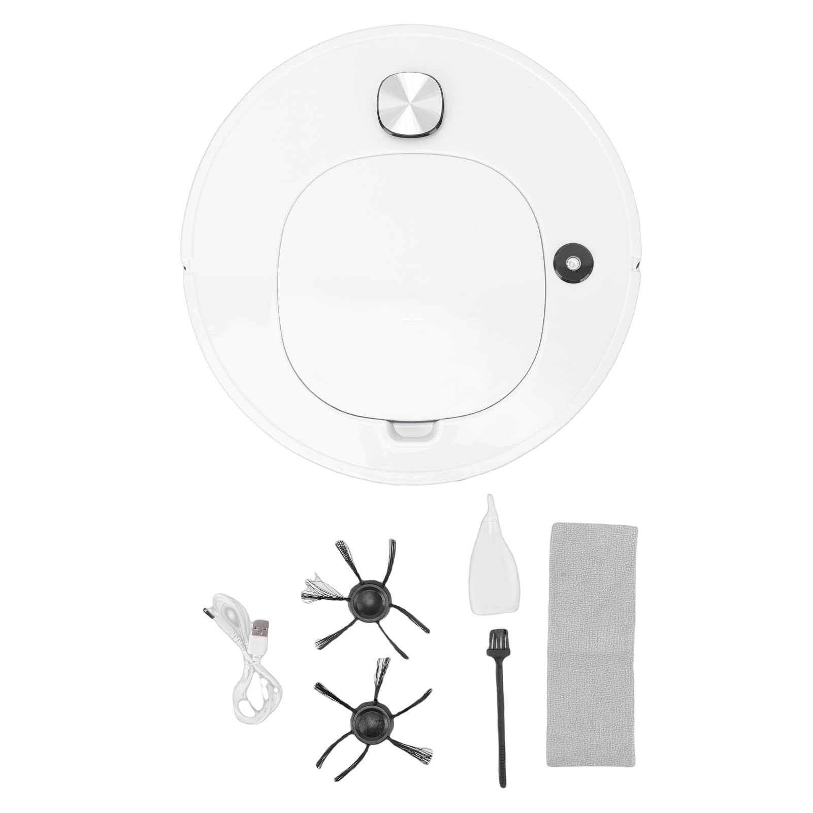 Rengue Robot Aspirapolvere e Scopa Combinato 4 in 1, con Batteria da 1200 MAh, Autonomia di 90 Minuti, 55 DB, per la Depilazione di di Animali Domestici su Pavimenti Duri