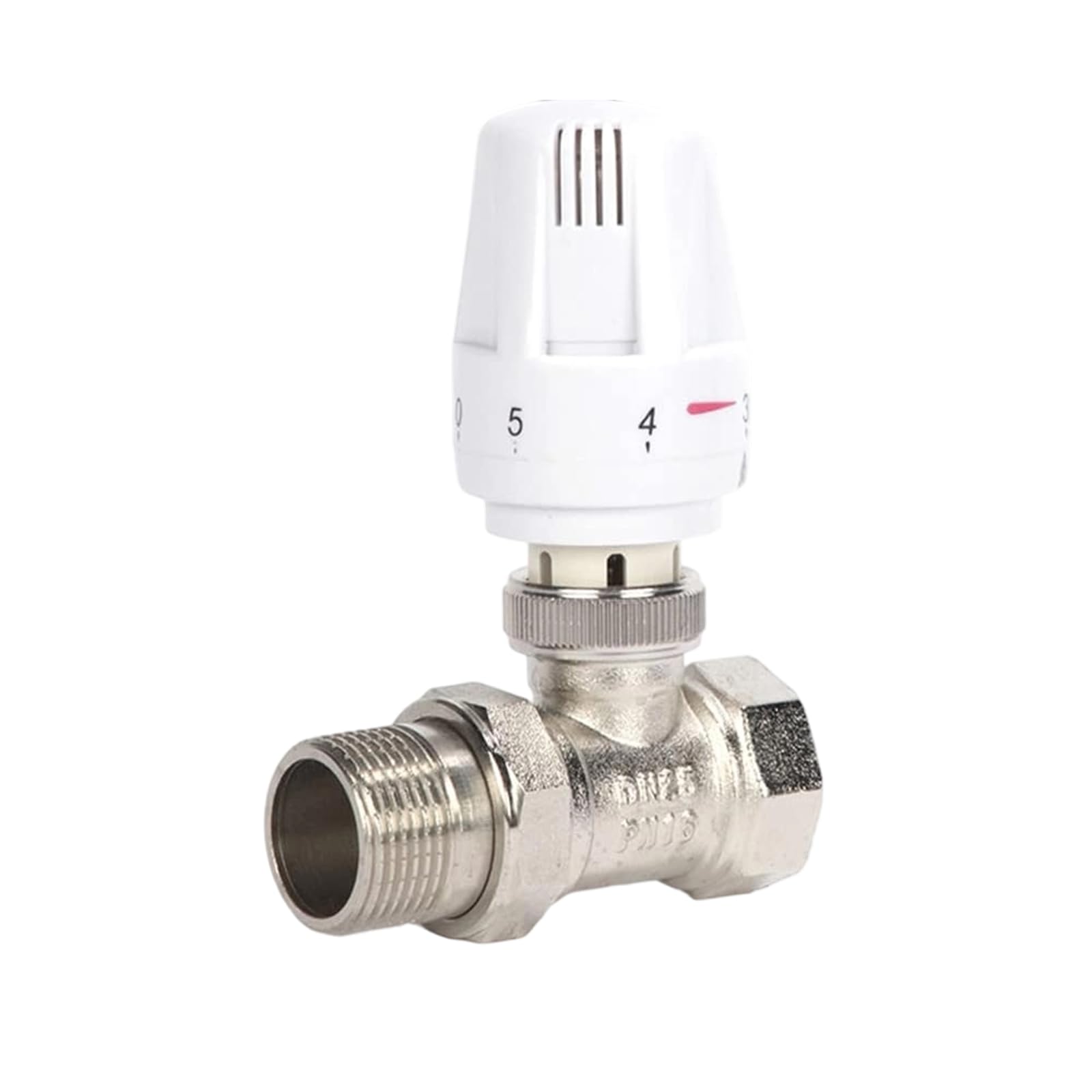 Piceioep Dn15 Thermostatic Adapter Copper Materials 5 Steps Temperature Regulation Suitable For Vertical Towel Warmers Heaters Compacts Thermostatic Adapter For Radiators