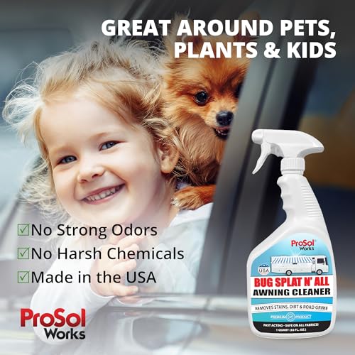Prosol Works BNA8011 Bug Splat N' All Awning Cleaner 32 Fl Oz - Boat, Patio, Trailer & Rv Awning Cleaner thumb #4