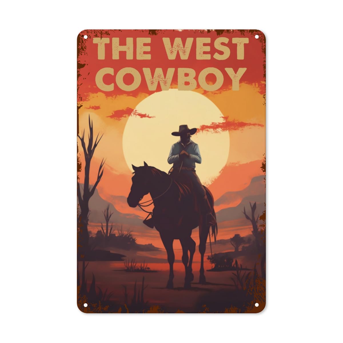 Plaque murale décorative western - Objets décoratifs Western (10284586
