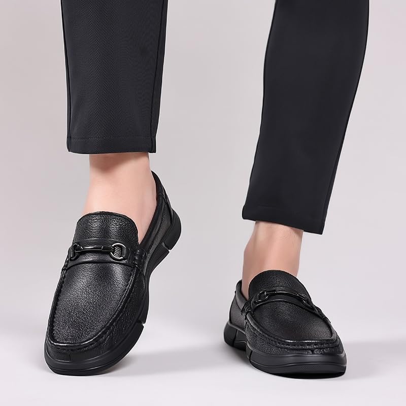 Men's Fashion Dress Shoes Slip-On Loafers Formal Business Casual Moccasins Driving Leather Shoes3