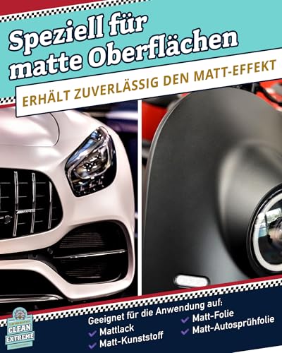 Mattlack Pflege Cleanextreme Auto 500 ml mit Versiegelung zur Pflege