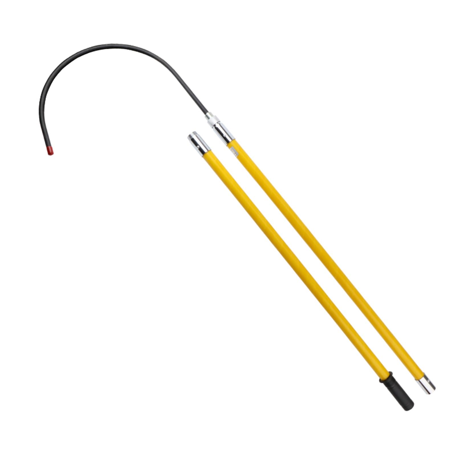 GLETSF High Voltage Insulated Rescue Hook for Electrical Safety, 35KV-110KV, Ideal for Linemen and Electricians, Includes Storage Bag, 3.0m Length (Green 1m/3.3ft),Green-1m/3.3ft