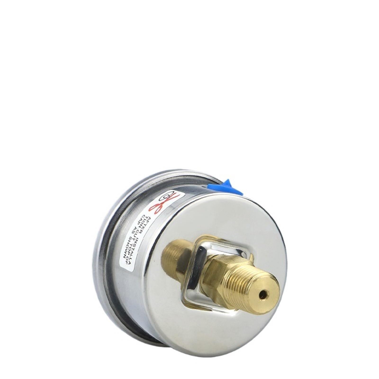 Manómetro de presión de agua y gas con llenado de glicerina, 50 mm, precisión 2,5%, conexión trasera, for calderas y cafeteras.(M10-1 With oil,-1-0bar)