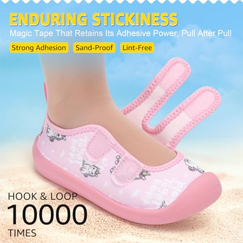 Toddler Water Shoes Boys Girls Unisex Summer Beach Quick Dry Non Slip Hook and Loop Swim Barefoot Aqua Socks4