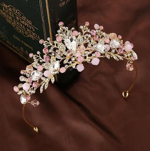 LEEMASING Bride Crown Wedding Tiara Bridal Jewelry Girl Headdress Princess Luxury Elegant For Women Birthday Pageant Wedding Prom - Image 4