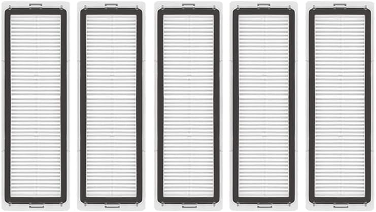 Hepa Air Filters/Fit for Xiaomi Mijia Mi Robot Vacuum Mop 2 Pro + Robotic Vacuum Cleaner STYTJ02ZHM STYJ02ZHM Parts Spare Component (Color : 5 Pcs)