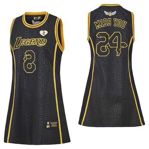 24 Womens Legend Basketball Shirt,Miss You Snakeskin Hip Hop Sport Sleeveless Dress
