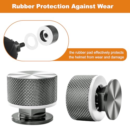 Image of Welding Hood Fasteners Upgraded Version Pipeliner Helmet Accessories Headgear Replacement Parts 1 Pair (Titanium Grey)