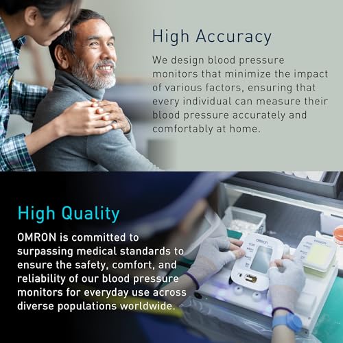 Image of Omron HEM-7181 Upper Arm Automatic Blood Pressure Monitor with Long Battery Life and Hypertension Indicator