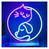 Photo Gallery luci al neon da parete decorazione da parete a led yin yang cat dog neon, studio per amanti, bar, feste 31.5x30cm Photo Gallery luci al neon da parete decorazione da parete a led yin yang cat dog neon, studio per amanti, bar, feste 31.5x30cm