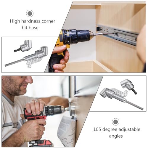 Conector angular de destornillador para instalar muebles y reparar esquinas de difícil acceso 4