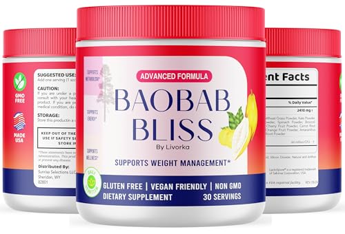 (2 Pack) Baobab Bliss Powder, Baobab Bliss Organic Powder, Baobab Bliss Powder All Natural Fiber Supplement, Baobab Bliss Fruit Powder, Baobab Bliss Powder Organic Review, 60 Servings For 2 Months - Image 5