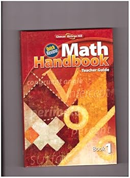 Hardcover Quick Review Math Handbook Teacher Guide Glencoe McGraw Hill Book 1 Book