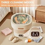 Mini Portable Washing Machine, 12L Upgraded Large Capacity Foldable Washer 3 Cleaning Modes Suitable of Underwear Small Clothes for Hotel Home Campain