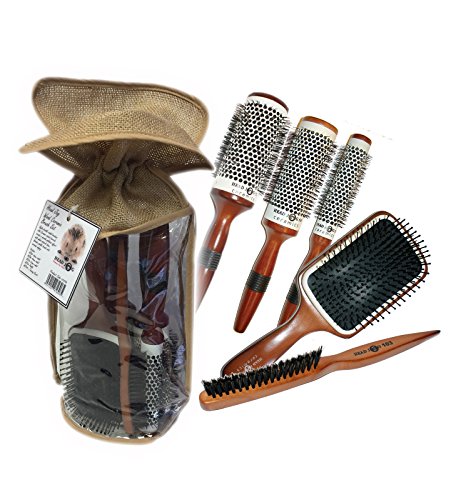 Head Jog Wood Ceramic Brush Set by Head Jog