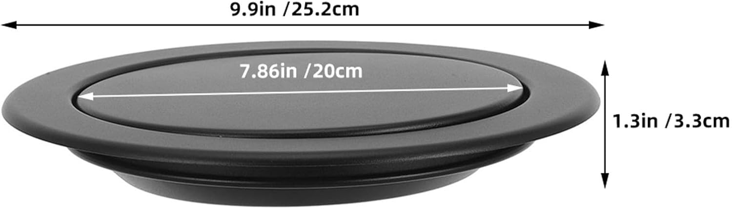 9.9 Inch Trash Can Lid Waste Flap Built-in Stainless Steel Countertop