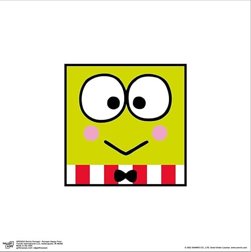 Miniatura 2 de Trends International Gallery Pops Sanrio Keroppi - Póster de pared en lienzo de cara feliz de Keroppi, 12.00 x 12.00 pulgadas, lienzo estirado