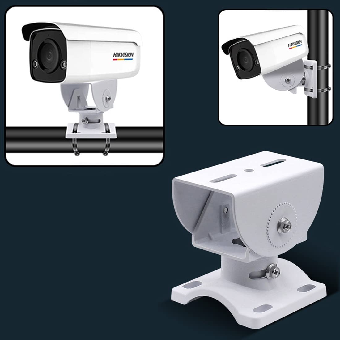 Amazon.co.jp: 円柱ポールにも角柱にも掛け ぶら下げ 防犯カメラ