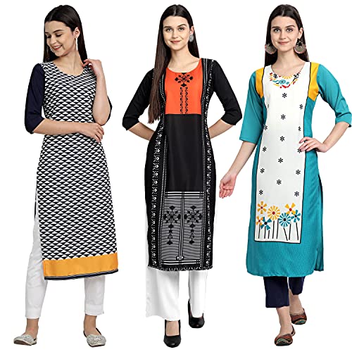 Image of Women's Crepe Straight Kurta