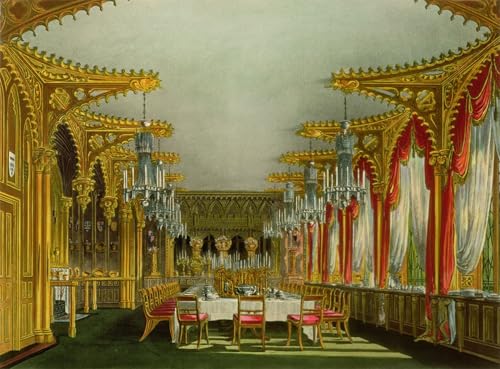 Affiche de la salle à manger gothique Carlton House pour sublimer le mur de votre salon