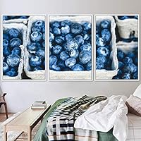 3 Piece Framed Canvas Wall Art Colorful Fruit Canvas Prints Home Artwork Decoration for Living Room,Bedroom - 16