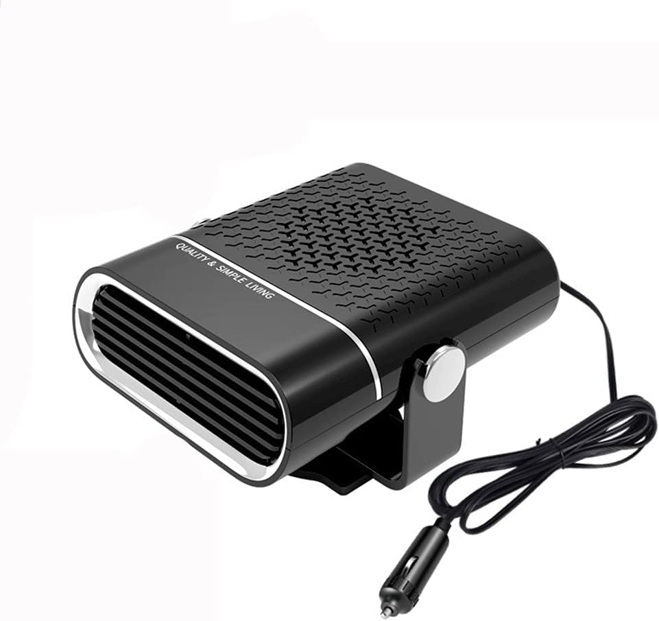 Portable Car Heater, Auto Heater Fan for 12V 150W Heater Quickly Defrost Defogger Demister Heat Cooling Fan Auto Dryer Windshield Defroster Plug in Cigarette Lighter