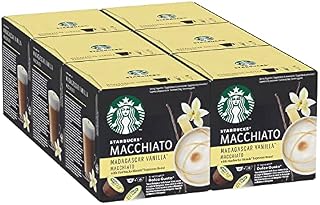 Starbucks Caffe Latte by Nescafe Dolce Gusto Coffee Pods, Pack of 6, Total 72 Capsules, 36 Servings