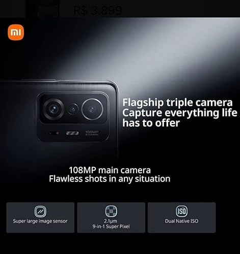 Miniatura 9 de Xiaomi 11T 5G  4G Volte 128 GB 8 GB 667 pulgadas 108 MP cámara triple NFC Dual SIM no compatible con Verizon Sprint Boost Metro Cricket GSM