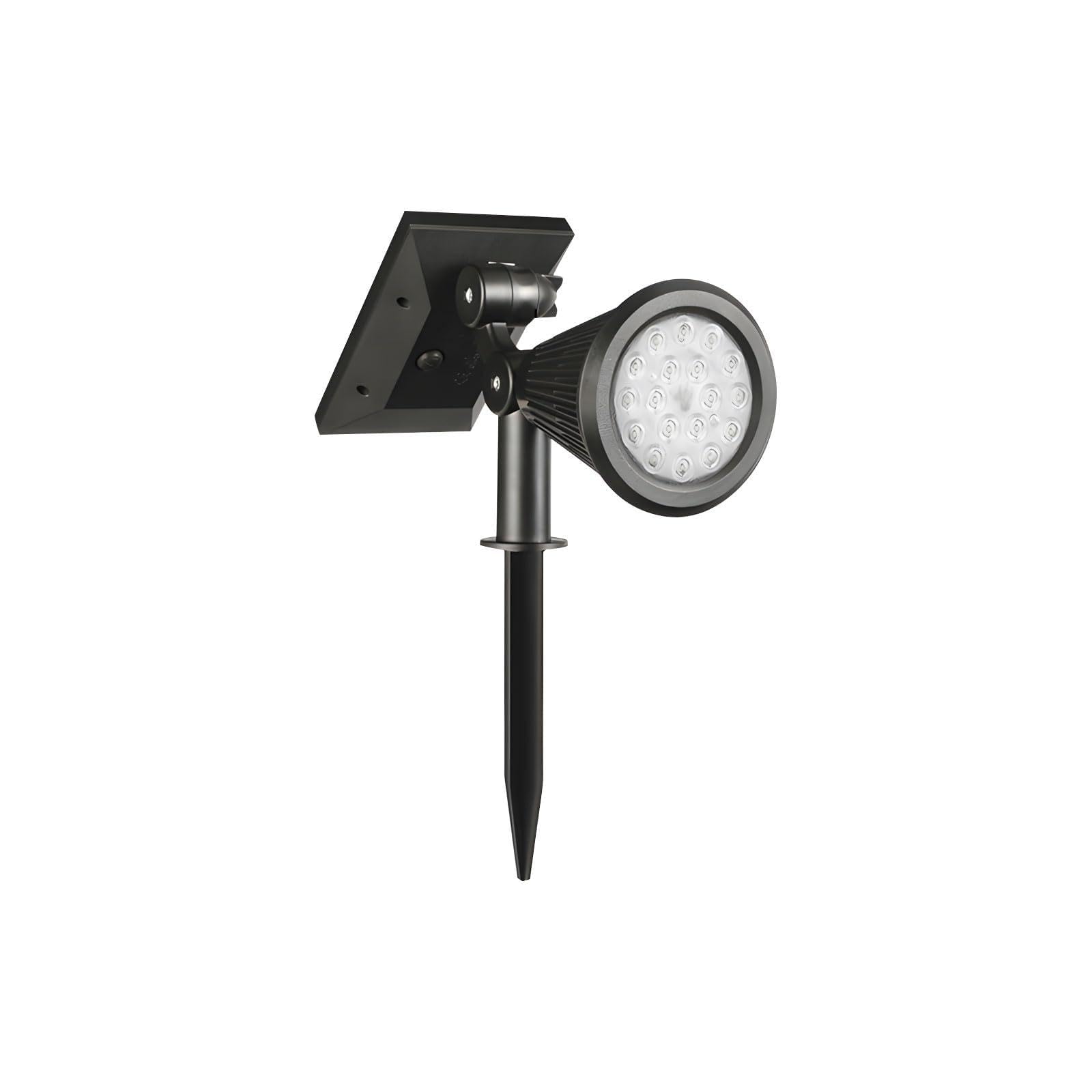 Kaeltsyn Bright Sun Garden Floodlight with Polycrystalline Panel and ABS Construction for Porch Deck Lighting Weatherproof Solar Lamp