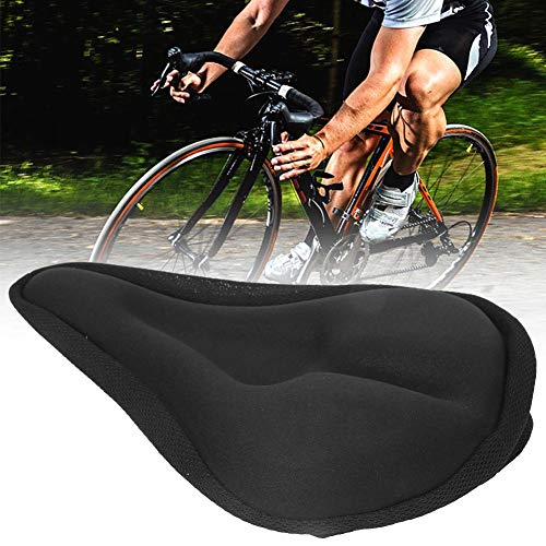 Almofada de bicicleta resistente ao desgaste, capa de selim de bicicleta, fácil de instalar e remove