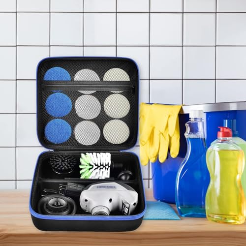 Image of PAIYULE Case for Dremel Versa Power Scrubber Kit Cleaning Tool PC10-07 / PC360-5 Grout Brush, Bathroom Shower Scrub Kitchen & Bathtub Cleaner Holder for More Kinds Spin Scrubbers, Sponge Pads(Box Only)