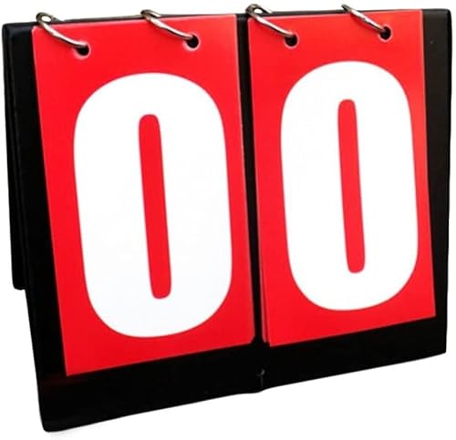 LoiYtrd Marcador de Baloncesto Página de Competencia Deportiva Marcadores de Baloncesto Doble Digit Tablero de puntuación roja Marcador de Partidos Marcador
