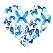 Produktbild DEKOWEAR® 3D Schmetterlinge realistisch | Wanddekoration mit Klebepunkten zur Fixierung Wandtattoo Wandsticker Wanddeko | Schmetterling Deko [Blau, 12er Set]