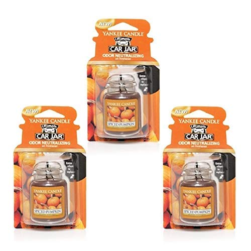 Yankee Candle Ultimate Car Jar Spiced Pumpkin 3 Packs