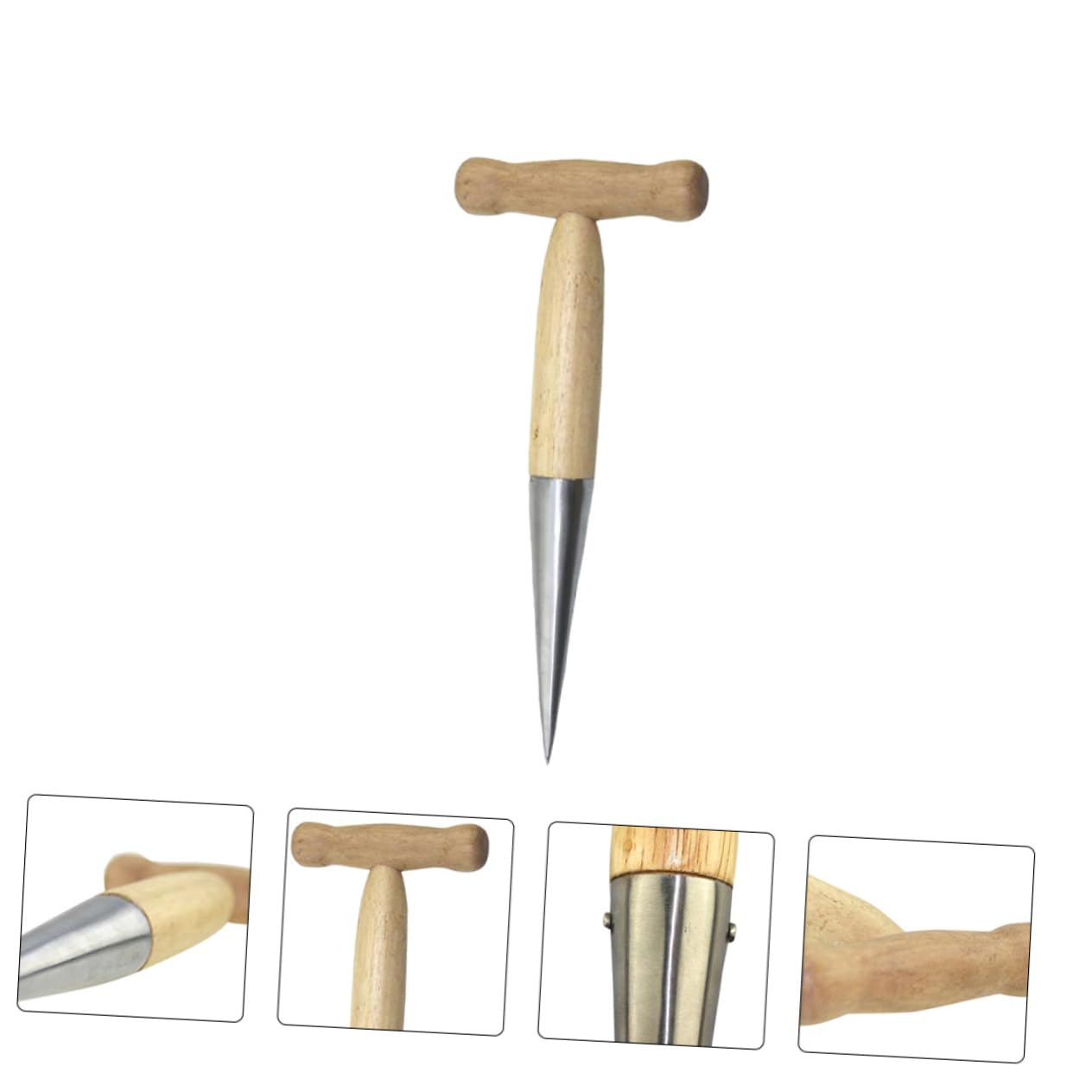 GANAZONO Sow Stainless Steel Bulb Planter Tool for Easy Planting Ergonomic Handheld Design for Garden Bulbs and Durable Stainless Steel Spike for Long Lasting Use